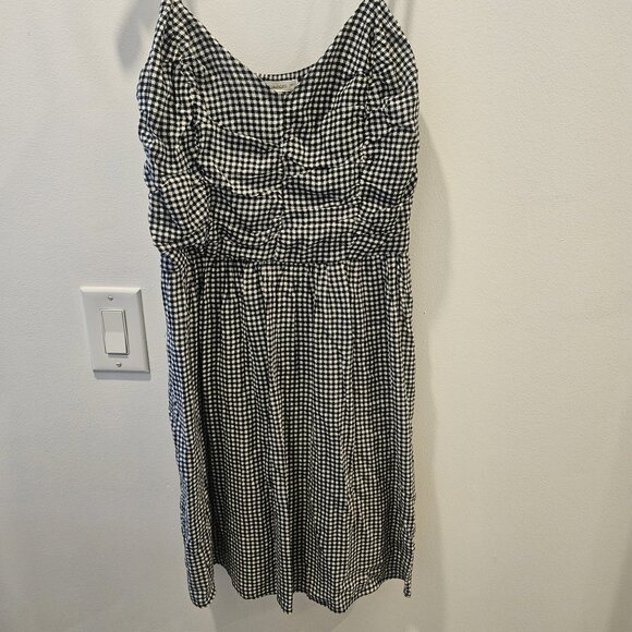Maurices Gingham Black & White Mini Preppy A-Line Comfy Everyday Dress Size S - Picture 4 of 12